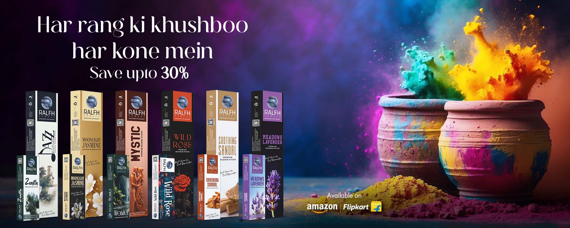 Colourful Heritage of Holi: Make it Vibrant with the Right Incense & Dhoop Sticks Fragrance